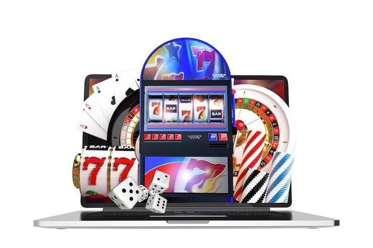 Tabel Infinite Blackjack dengan opsi Hit, Stand, Double Down, dan Split ditampilkan di layar